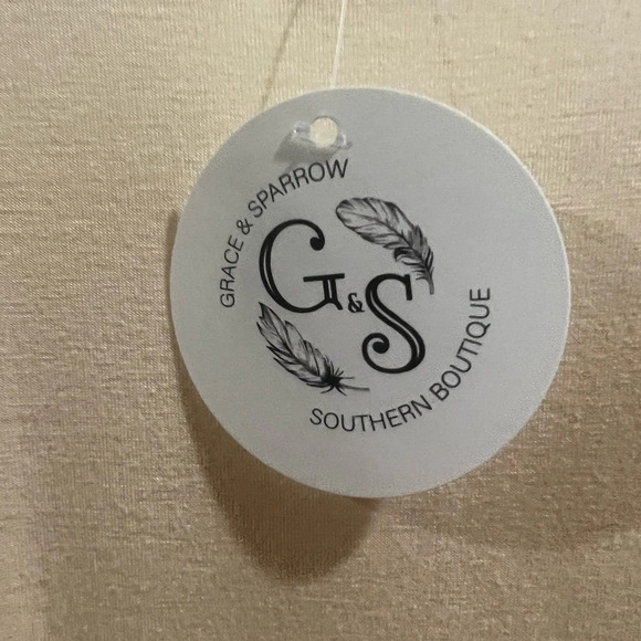 Origami Fringe Boho Cream Tank Top Size Small NWT - Picture 5 of 6